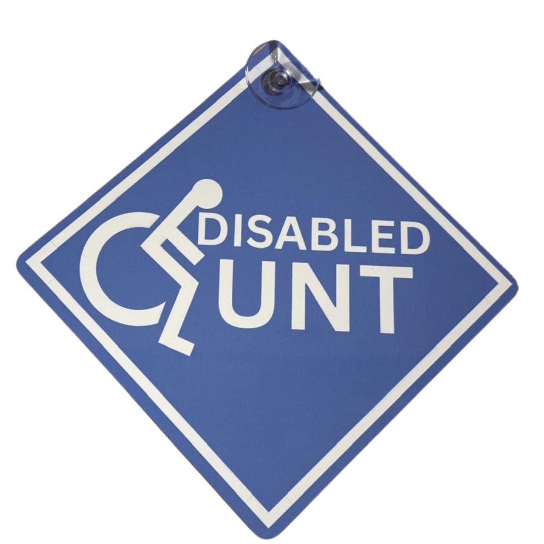 Disabled car sign