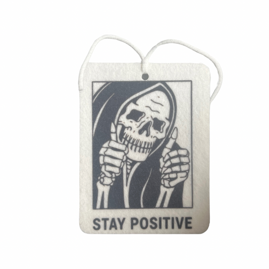 Stay positive car air freshener